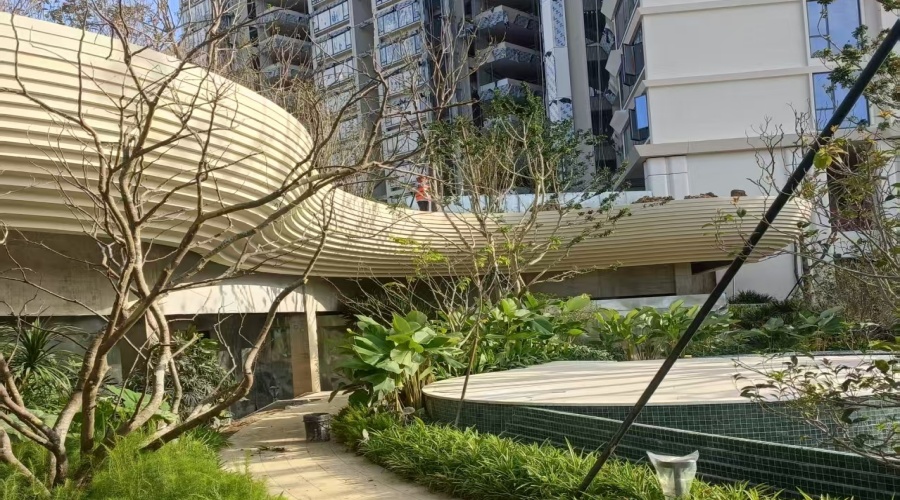 GRC幕墻板裝飾效果